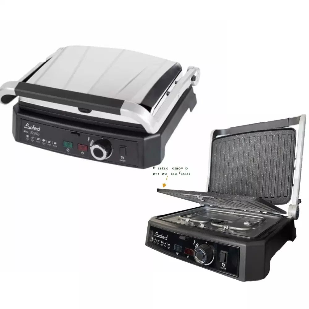 Bistecchiera Piastra Tostiera Elettrica 2000W Sofia Sofed – Piastra Antiaderente per Panini su Mebula.it